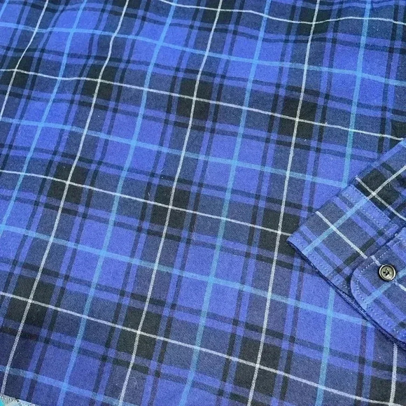 Michael Bastian plaid collarless long sleeve button down EUC - Picture 10 of 10